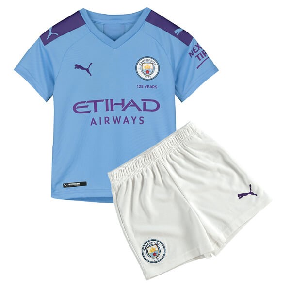 Camiseta Manchester City 1ª Niño 2019 2020 Azul Claro